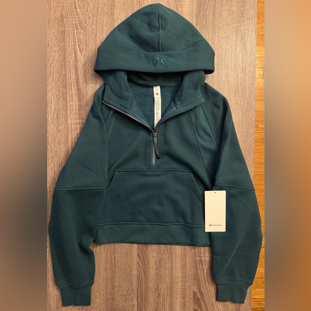 Lululemon Scuba oversized half zip hoodie sweater.Storm Teal.Teal/Green tone.M/L